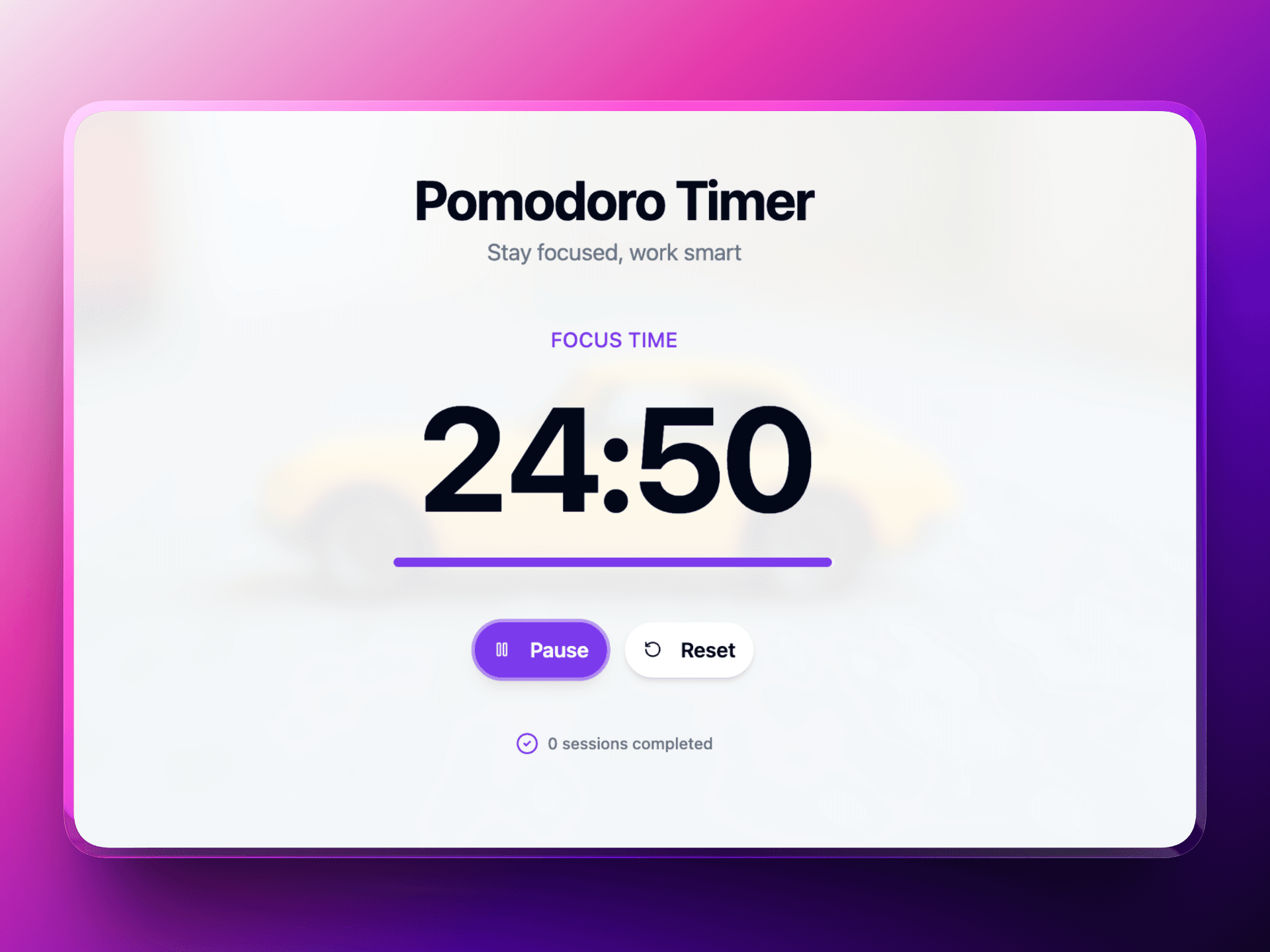 Classic Pomodoro Timer